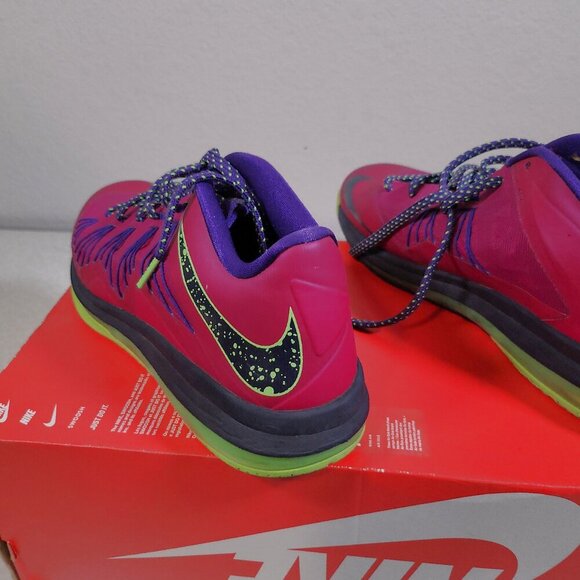 Size 11.5 - Nike Air Max LeBron 10 Low LeBroncurial Beautiful Vibrant Colors - Picture 8 of 9